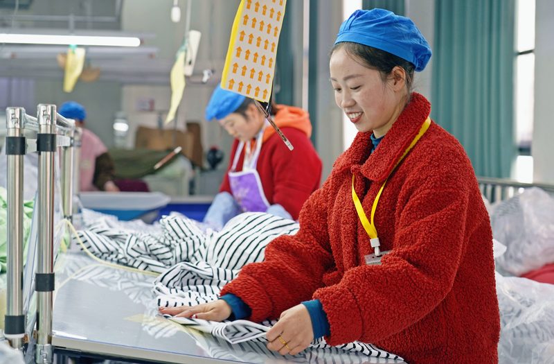 BSCI audit at the silk pajama factory